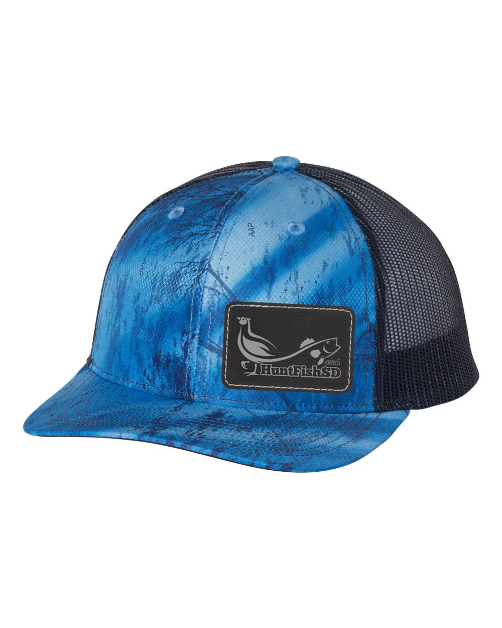 Realtree Fishing Light Blue/Navy Patch Hat